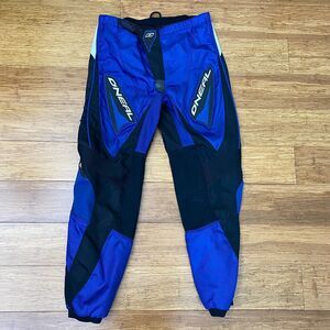 ONeal Element Pants Motocross Mens 32 Blue Waterproof Dirt Bike BMX Off Road